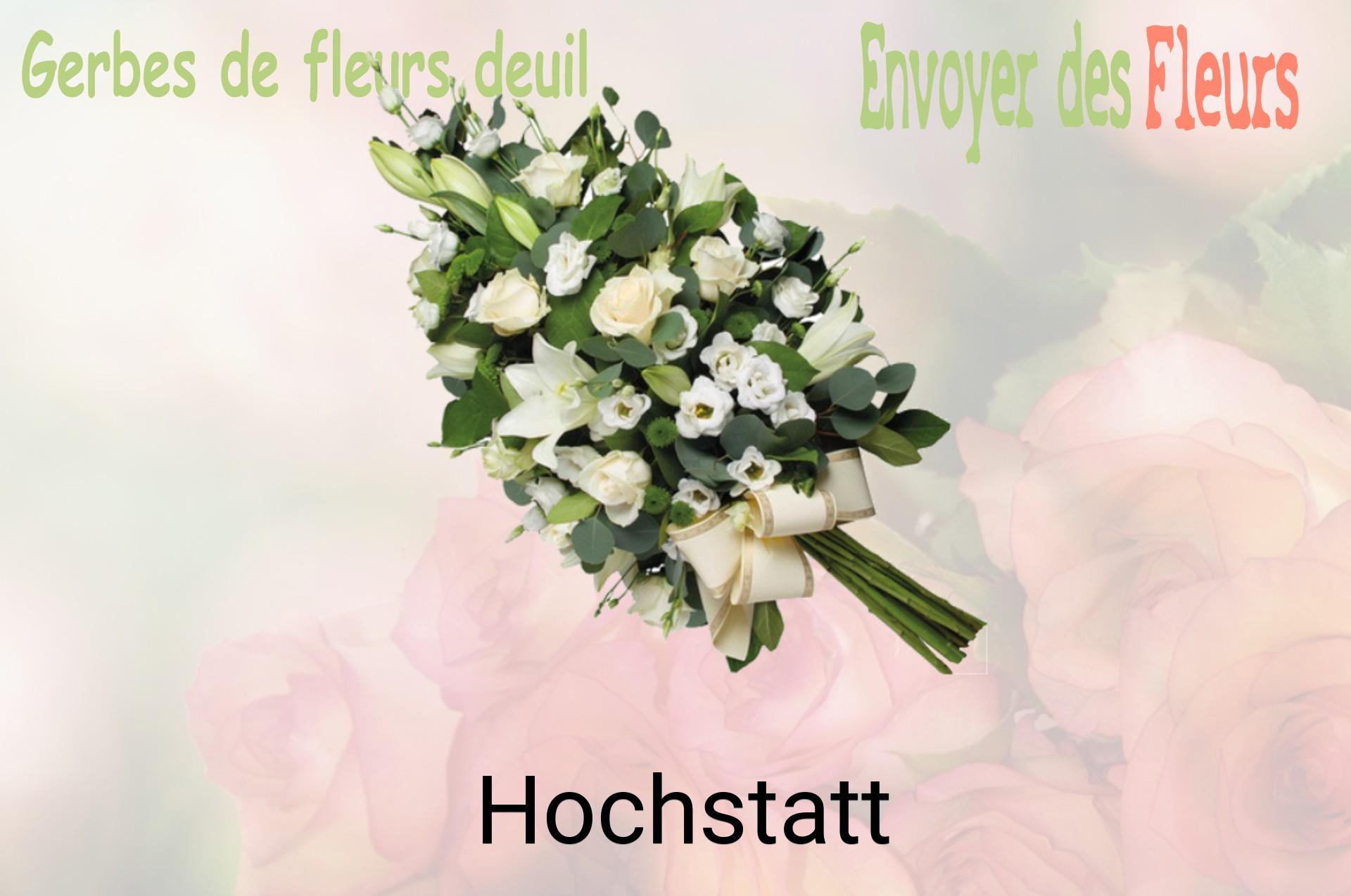 Gerbe de fleurs de deuil livrée à Hochstatt
